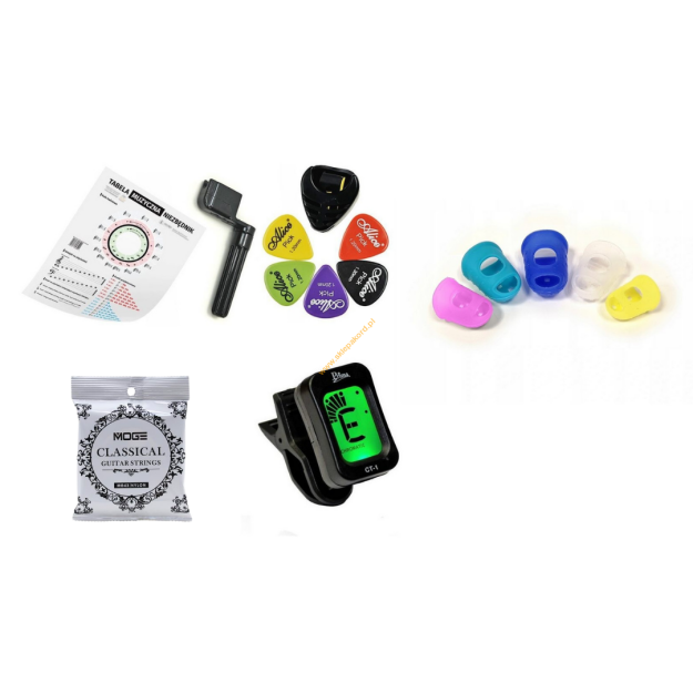 Zestaw do gitary ZGK1 - klasyczna + nakładki na palce