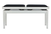 Ława do pianina podwójna Deluxe Double Biały mat GEWA - 2