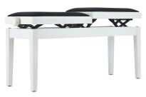 Ława do pianina podwójna Deluxe Double Biały mat GEWA - 4