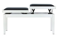 Ława do pianina podwójna Deluxe Double Biały mat GEWA - 6