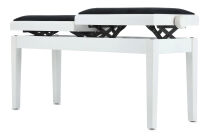 Ława do pianina podwójna Deluxe Double Biały mat GEWA - 7