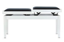 Ława do pianina podwójna Deluxe Double Biały mat GEWA - 15