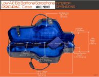 Futerał twardy do saksofonu barytonowego Protec PB-311 CT - 2
