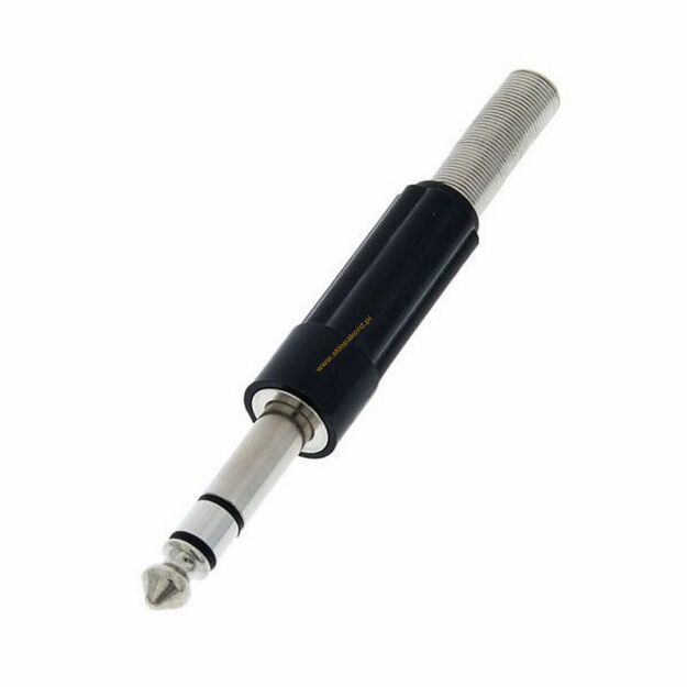 Wtyk Jack 6,3mm stereo plastik NYS204