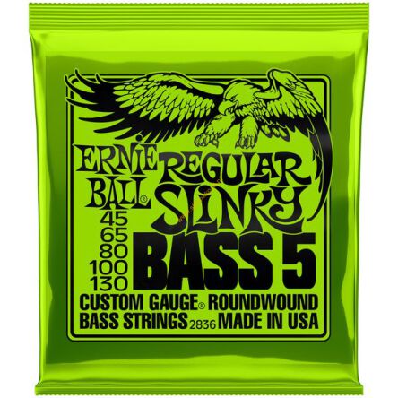 Struny do gitary basowej Ernie Ball 2836 5-strun 45-130