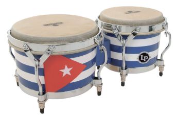Bongo Matador Wood Cuban Flag M201-QBA Latin Percussion