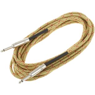 Kabel 1 x Jack 6.3mm mono - 1 x Jack 6.3mm mono 6m TMI 6 PP Vintage Yellow