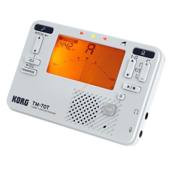 Metro-Tuner KORG TM70T White stroik z transpozycją