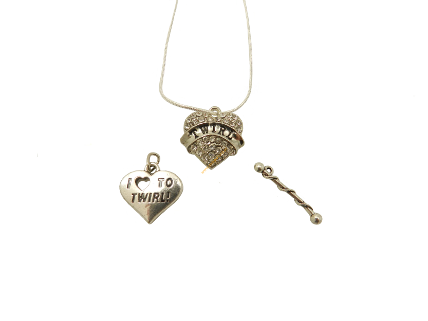 Biżuteria ZORKA Naszyjnik dla mażoretki - Zestaw Srebrny