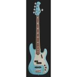 Gitara basowa Harley Benton MV-5PJ Daphne Blue - 2