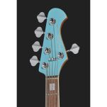 Gitara basowa Harley Benton MV-5PJ Daphne Blue - 6