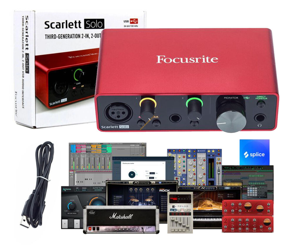 DTM・DAW Scarlett Solo 3rd generation 2-IN,2-OUT Focusrite Scarlett Solo 3rd Gen 2-In, 2-Out USB Audio
