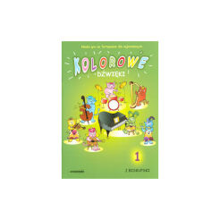 Książka - Kolorowe dźwięki 1 - Nauka gry na fortepian
