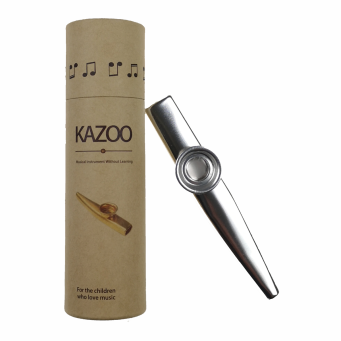 Kazoo metalowe srebrne K-1S