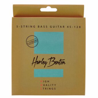Struny Harley Benton HQS Bass-5 45-128 Flatwound