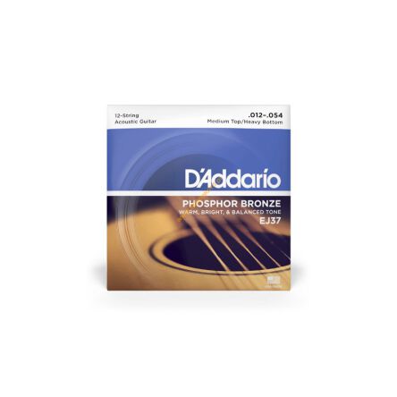 Struny do gitary 12-strunowej D'Addario EJ37  12-54