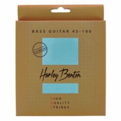 Struny do gitary basowej Harley Benton HQS Bass 45-100 Flatwound 4-strun.