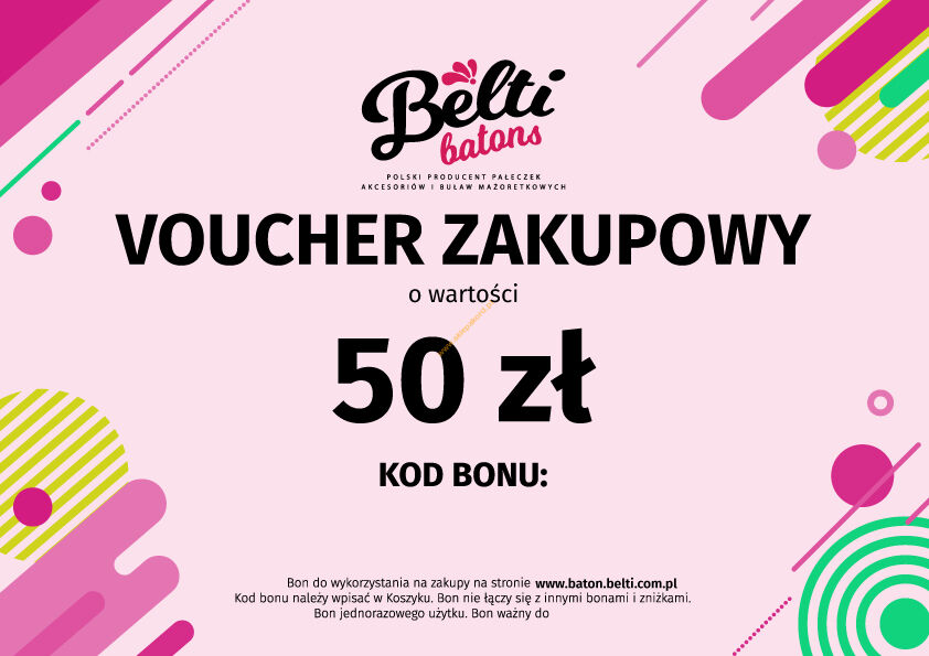 Bon podarunkowy voucher 50 zł WERSJA DRUKOWANA A5