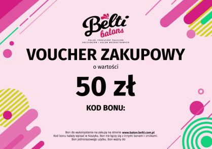 Bon podarunkowy voucher 50 zł WERSJA DRUKOWANA A5