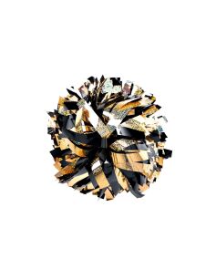 Pompon Holographic MIX GOLD&METALLIC BLACK złoto-czarny 35 cm (6")