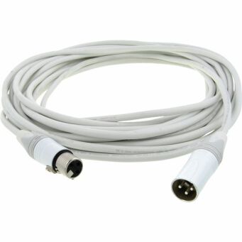 Kabel pro snake XLR M - XLR F  TPM  10 m biały