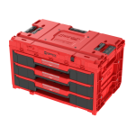 Skrzynka Qbrick System ONE Drawer 3 Toolbox 2.0 Red Ultra HD szuflady - 3