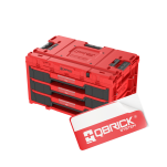 Skrzynka Qbrick System ONE Drawer 3 Toolbox 2.0 Red Ultra HD szuflady - 2