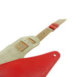 Pasek gitarowy bas BELTI BSP20 Z4 skóra czerwony - 3