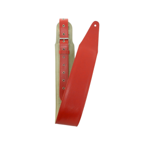 Pasek gitarowy bas BELTI BSP20 Z4 skóra czerwony