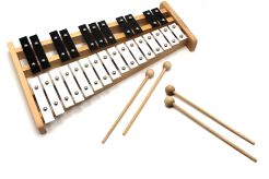 Dzwonki Chromatyczne 27-tonowe cymbałki + 4 pałki