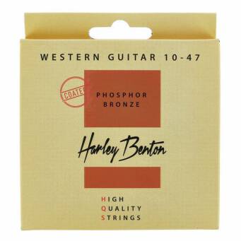 Struny do gitary akustycznej Harley Benton HQS WE 10-47 PB Coated