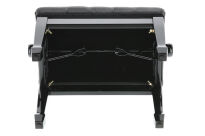 Ława do pianina Deluxe XL Czarny, wysoki połysk GEWA - 5