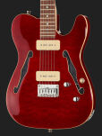 Gitara elektryczna Harley Benton TE-90QM Trans Red - 8