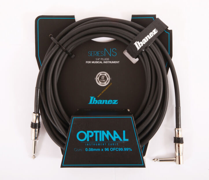 Kabel 2x Jack 6.3mm mono 6.1m Ibanez NS20L kąt