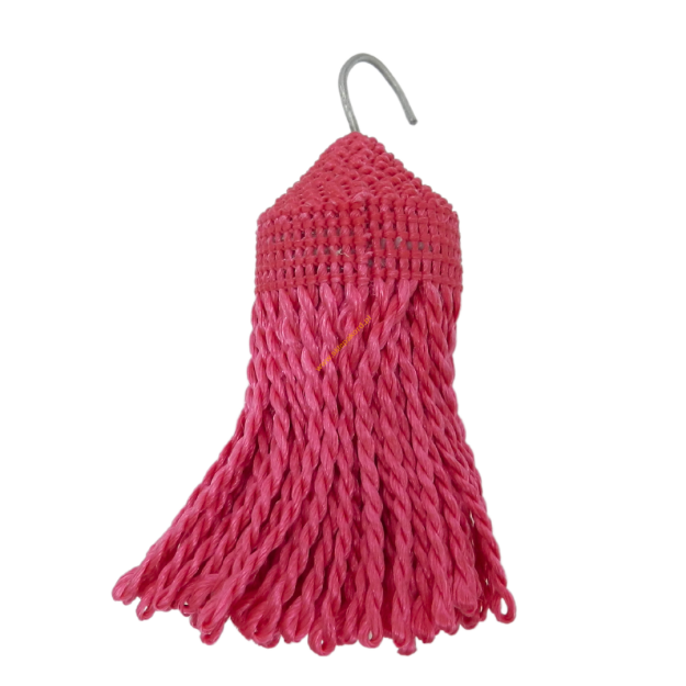 Chwosty pompony ręcznie robione P18 różowy