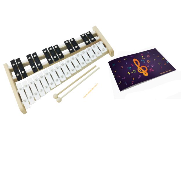 Dzwonki chromatyczne 27-tonowe AKORD + zeszyt nutowy