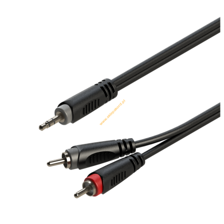 Kabel audio Jack 3.5mm stereo / 2 x RCA 6m Roxtone SAYC150L6