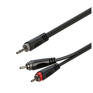 Kabel audio Jack 3.5mm stereo / 2 x RCA 6m Roxtone SAYC150L6