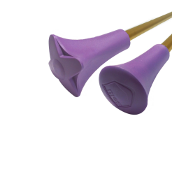 Pałka pałeczka baton mażoretkowa twirlingBELTI PMT1G NIKIEL ZŁOTY fioletowa