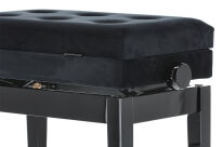Ława do pianina Deluxe Compartment Czarny wysoki połysk GEWA - 2