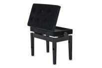 Ława do pianina Deluxe Compartment Czarny wysoki połysk GEWA - 9