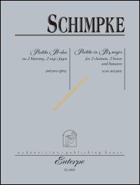 KSIĄŻKA - SCHIMPKE CHRISTOPH (ca. 1725-1789) - Partita B-dur