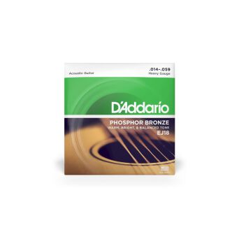 Struny D'addario EJ18 do gitary akustycznej 14-59 PB