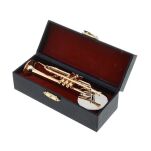 Miniaturowa trąbka agifty Miniatur-Trompete dekoracja - 3