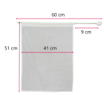 Flaga mażoretkowa BELTI FMT3 Z2 cukierkowy róż dł. 60 cm (41 x 51) - 5