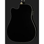 Gitara akustyczna z pickupem Harley Benton HB Custom Line CLD-10SCE BKS - 12