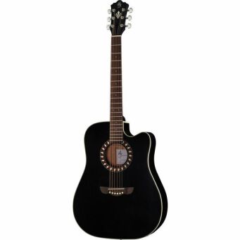 Gitara akustyczna z pickupem Harley Benton HB Custom Line CLD-10SCE BKS