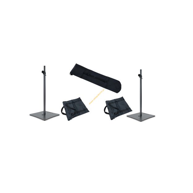 Statyw głośnikowy ATHLETIC 2 x BOX-BP studyjny Pokrowiec