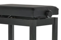 Ława do pianina Student Czarny mat Siedzisko czarne PURE GEWA - 5