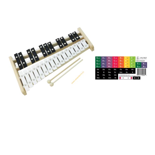 Dzwonki chromatyczne 27-tonowe AKORD + naklejki